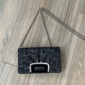 Coach cross body clutch